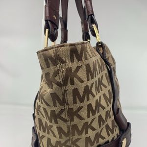 MK Michael Kors Canvas Leather Tote Bag (2 OF 2)
